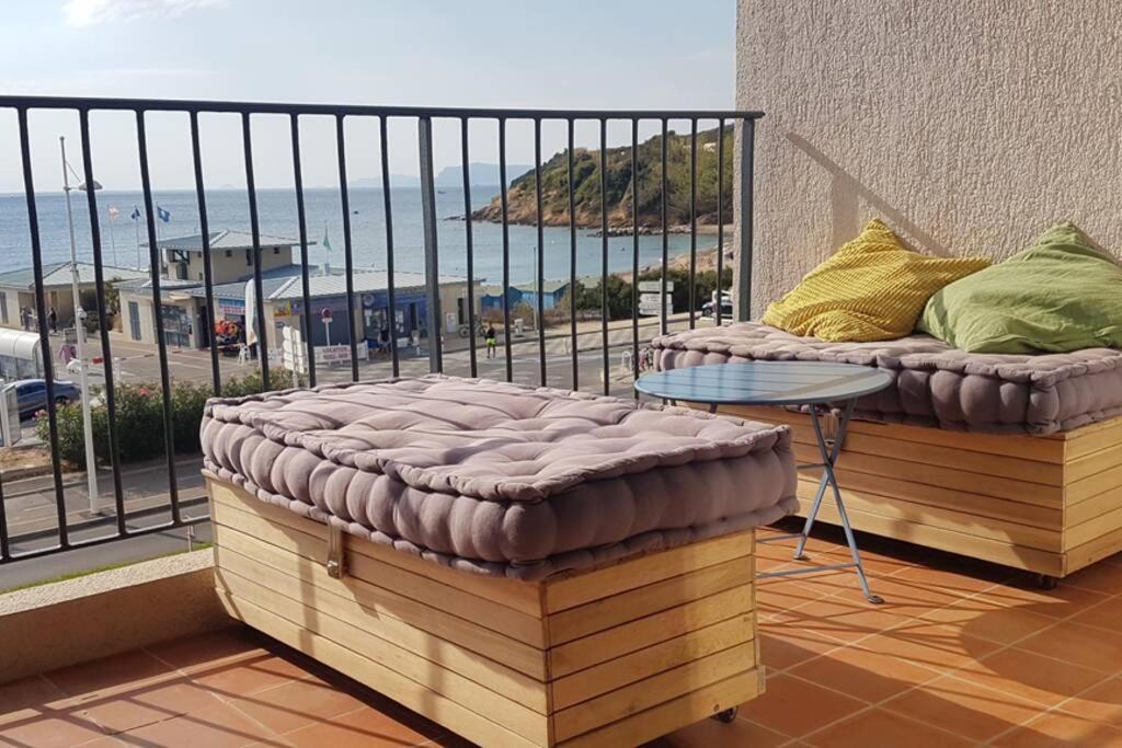 T2 Magnifique Vue Mer Panoramique Six-Fours-les-Plages Eksteriør bilde