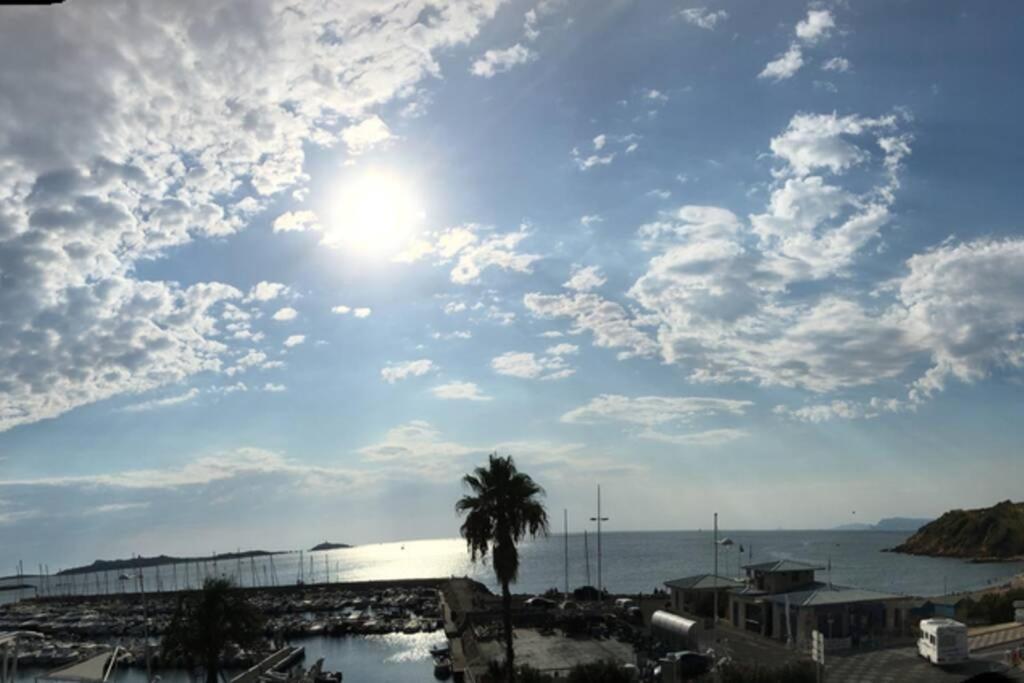 T2 Magnifique Vue Mer Panoramique Six-Fours-les-Plages Eksteriør bilde